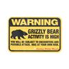 Image 1 : Grizzly Bear Warning Sign from Canada