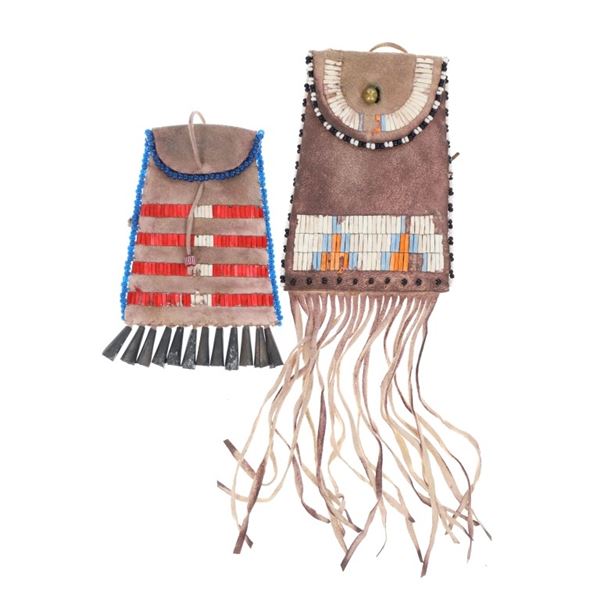 Southern Plains Quilled Strike-A-Lite Bags (2)