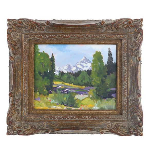 20th C. Original Oil on Board by Tom Waugh