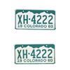 Image 2 : Alaska & Colorado License Plates 1966 - 1976