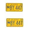 Image 3 : Alaska & Colorado License Plates 1966 - 1976
