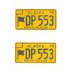 Image 4 : Alaska & Colorado License Plates 1966 - 1976