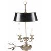 Image 2 : Antique French Empire Two Arm Bouillotte Lamp