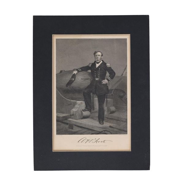 Alonzo Chappel Engraving Of Andrew Foote c. 1860s