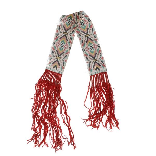 Circa 1860 Great Lakes Loom Beaded Sash
