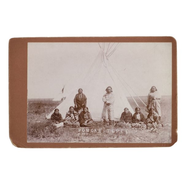 C. 1889 William S. Prettyman Photo of Ponca Braves