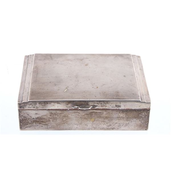 C.a 1935 Art Deco Sterling Silver Cigarette Box