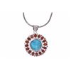 Image 2 : Staur Sterling, Turquoise & Spiny Oyster Necklace