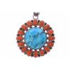 Image 6 : Staur Sterling, Turquoise & Spiny Oyster Necklace