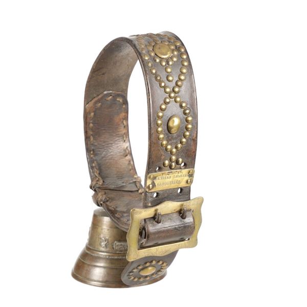 19th C. Antoine Severin Lapoutroie Brass Cowbell