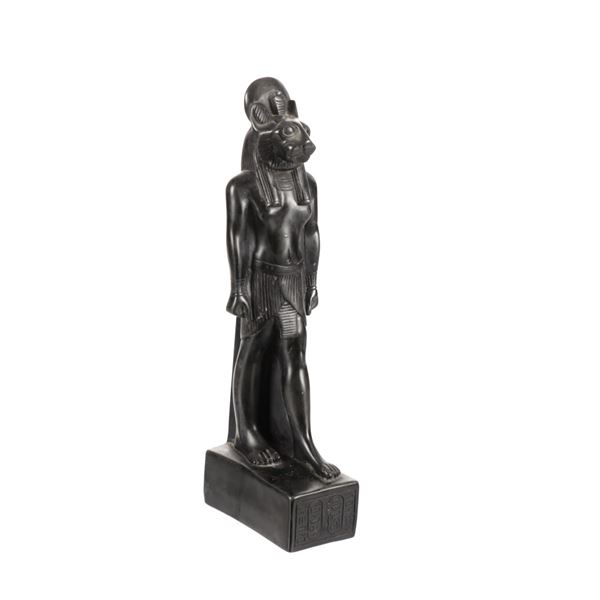 Egyptian Goddess Sekhmet Sejmet Obsidian Carving