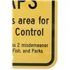 Image 6 : Warning Bear Trap Montana Game, Fish, & Parks Sign