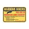 Image 1 : Mountain Lion Warning Sign from Canada