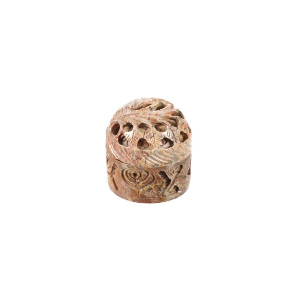 Hand Carved Soapstone "Musk" Perfume Bottle