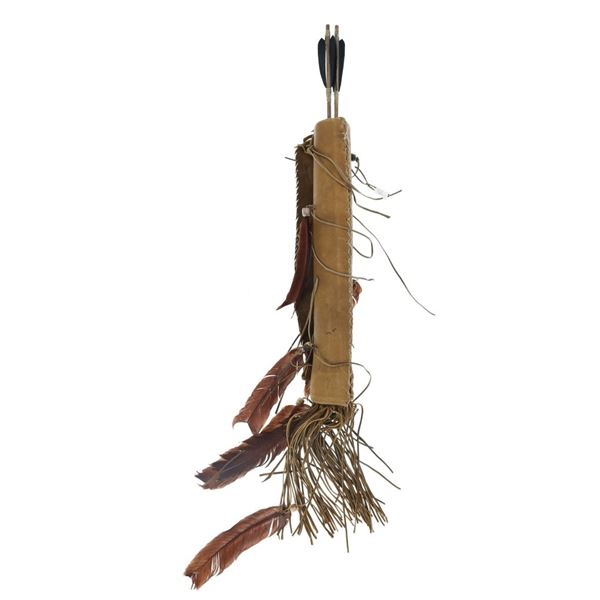 Ute Native American Quiver & Arrows c. 1990s