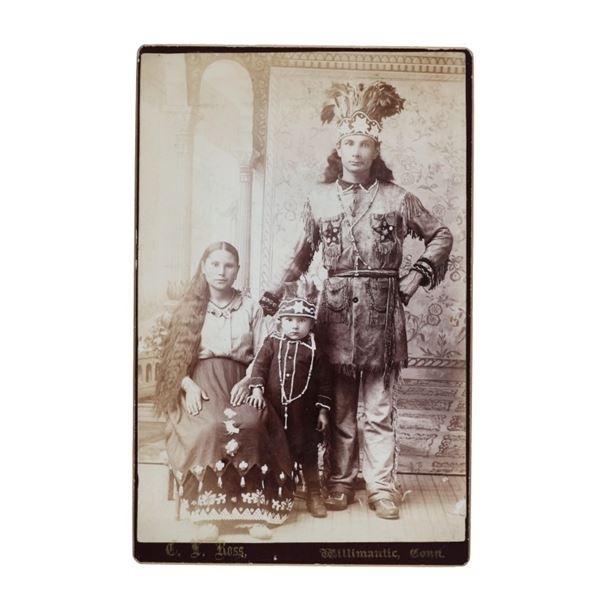C.E. Ross Photo Of Native American Family 1890s