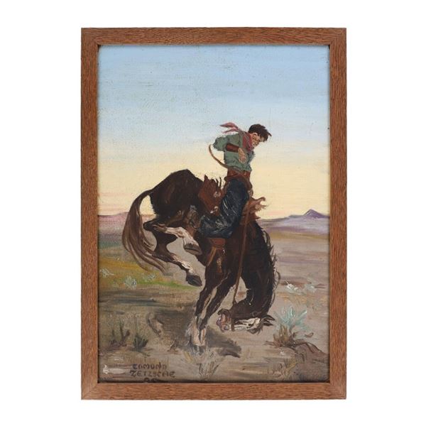 Ca. 1925 Edmond Zetzsche Original Oil On Canvas