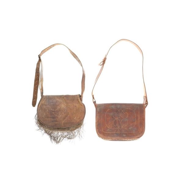 Leather & Cord Net Shooting / Hunting Bags (2)
