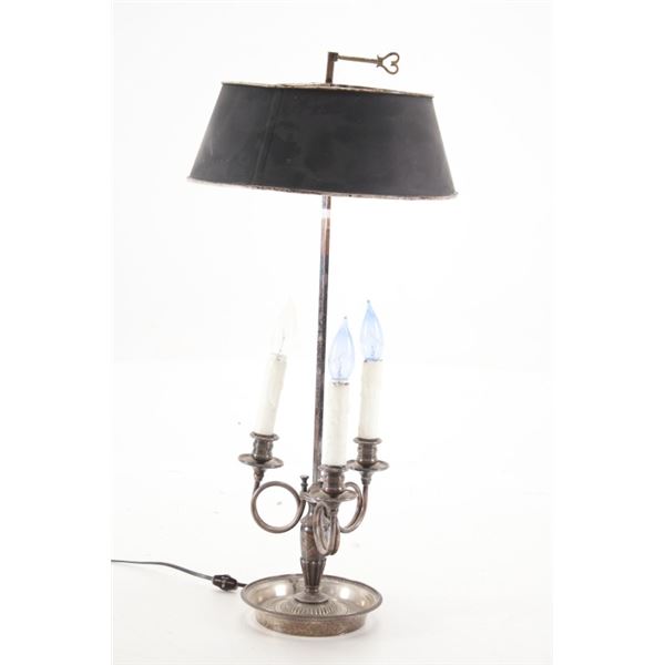 Antique French Empire Bouillotte Lamp - Three Arm