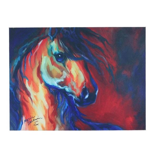 2011 Stallion Red Dawn Giclee on Canvas by Baldwin