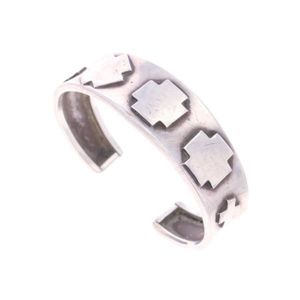 Navajo Gilson Smith Sterling Cuff Bracelet