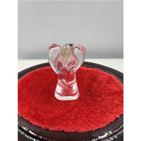 1.3 X 0.8 INCH  CLEAR QUARTZ ANGEL PENDANT BRAND NEW