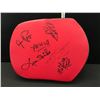 Image 1 : BOXING FIGHT PAD SIGNED BY 6 INCLUDING LEON SPINKS
