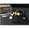 Image 1 : PS2 MINI CONSOLE WITH 11 GAMES AND 3 CONTROLLERS