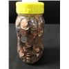 Image 1 : JAR OF CANADIAN PENNIES
