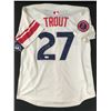 Image 1 : MIKE TROUT SIGNED RETRO ANGLES BASEBALL JERSEY ACE COA