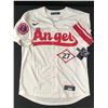 Image 3 : MIKE TROUT SIGNED RETRO ANGLES BASEBALL JERSEY ACE COA