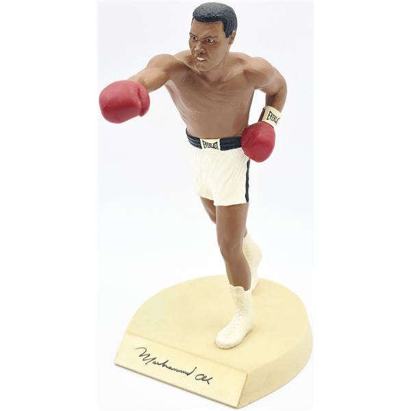 MUHAMMAD ALI SIGNED FIGURINE BECKETT LOA