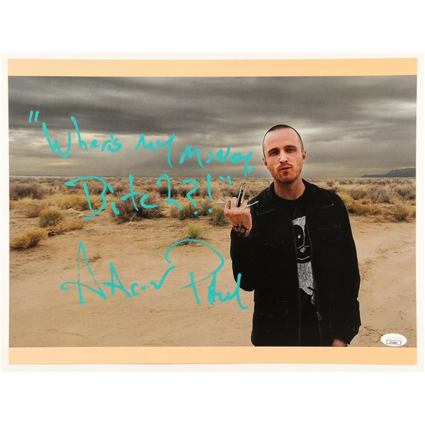 AARON PAUL SIGNED 8X10 PHOTO JSA COA