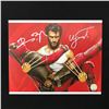 Image 1 : DUAL SIGNED DEADPOOL AND WOLVERINE 8X10 RYAN REYNOLDS AND HUGH JACKMAN - KB COA