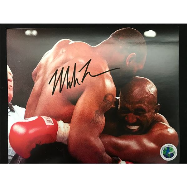 MIKE TYSON SIGNED 8X10 PHOTO WWOC COA