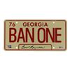 Image 1 : BURT REYNOLDS SIGNED 'BAN ONE' LICENSE PLATE - BECKETT COA
