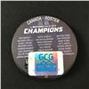 Image 2 : SIDNEY CROSBY SIGNED 4 NATIONS HOCKEY PUCK GCG HOLO