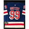 Image 1 : WAYNE GRETZKY SIGNED NEW YORK RANGERS JERSEY ACE COA