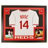 Image 1 : PETE ROSE SIGNED AND FRAMED CINCINATTI REDS JERSEY - BECKETT COA