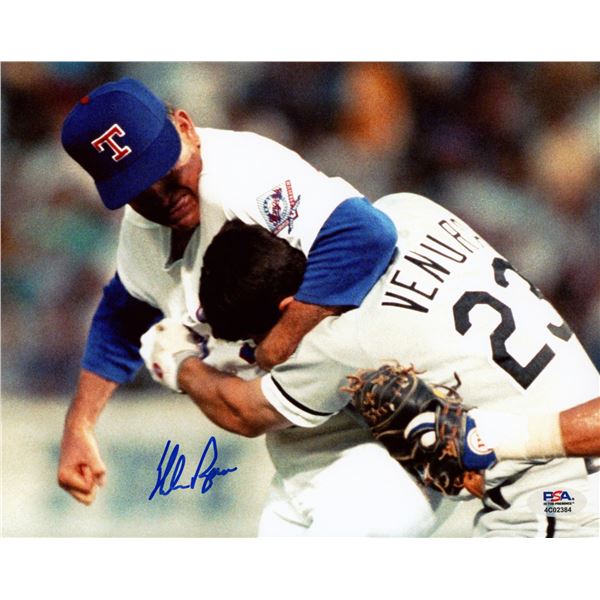 NOLAN RYAN SIGNED 11X14 PHOTO PSA COA