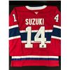 Image 1 : NICK SUZUKI SIGNED MONTREAL CANADIANS JERSEY CENTRE ICE COA