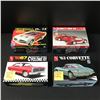 Image 1 : LOT OF 4 MODEL CAR KITS ( 1 SEALED, 1 COMPLETE UNBUILT)
