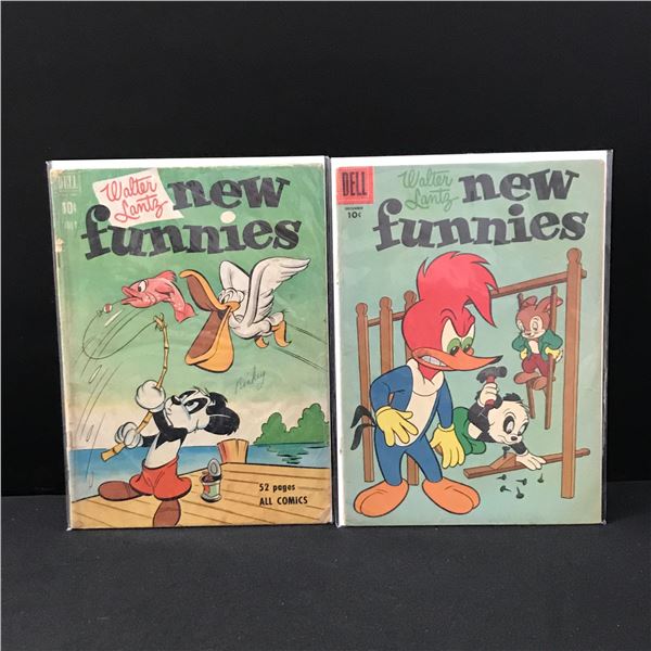 LOT OF  NEW FUNNIES COMICS - DELL COMICS