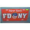 Image 1 : NY FDNY License plate size  retro stylesign