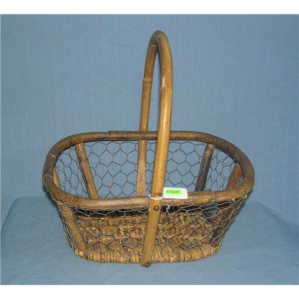 Vintage egg basket from a Long Island farm house