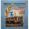 Image 1 : Climb aboard and take a ride framed canvas sign