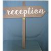 Image 1 : Reception stick in the ground arrow sign