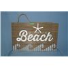 Image 1 : Life is better at the beach wood and metal sign
