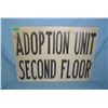 Image 1 : Adoption Unit Second Floor  retro style advertising sign