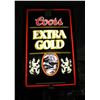 Image 1 : Coors extra gold illuminated bar advertising sign